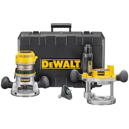 DEWALT DW616PK, 1-3/4 HP (maximum motor HP) Fixed Base / Plunge Router Combo Kit