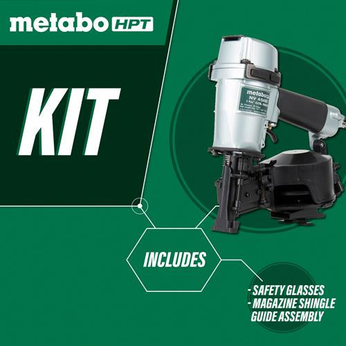 Metabo HPT NV45AB2, 1-3/4'' Coil Roofing Nailer