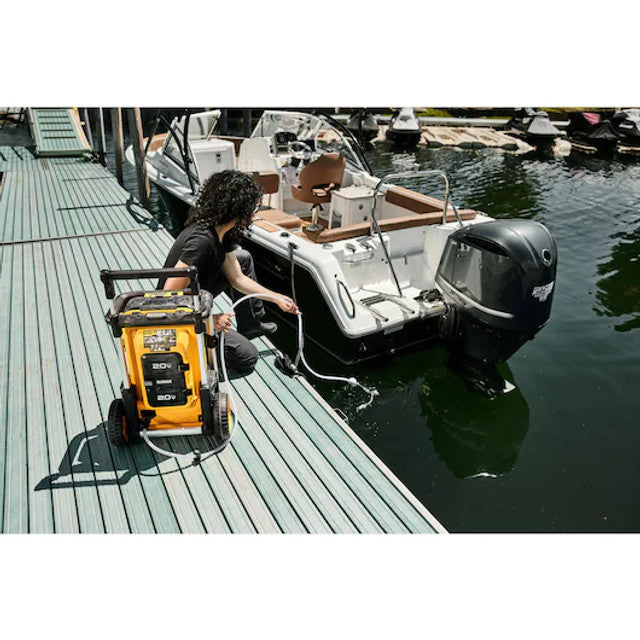 DEWALT DCPW1600Y2, 2X20V MAX 1600 MAX PSI Pressure Washer​ with 2x 12.0Ah FLEXVOLT Kit