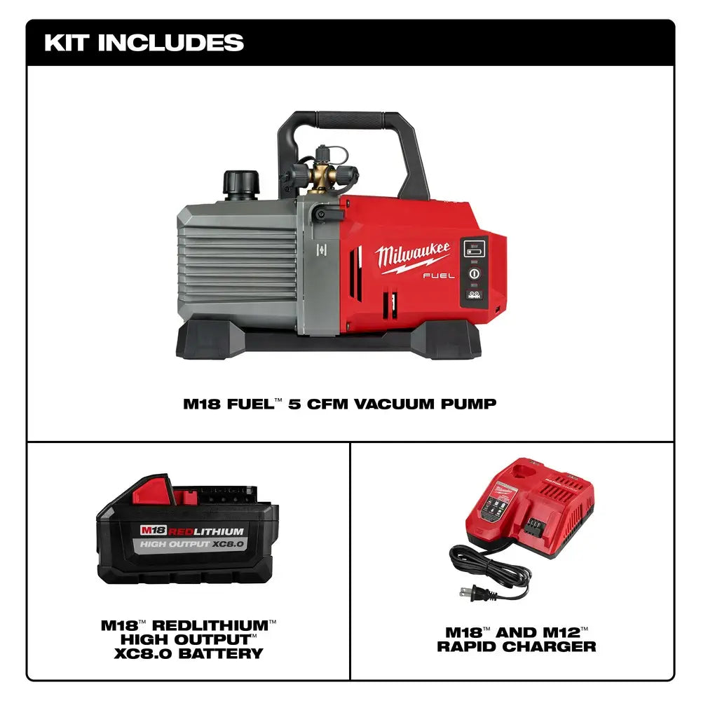 Milwaukee 2941-21, M18 FUEL™ 5 CFM Vacuum Pump Kit