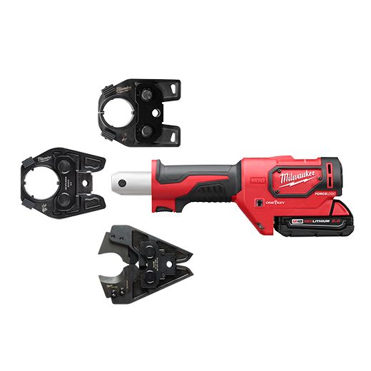 Milwaukee 2679-750C, M18™ FORCE LOGIC™ 600 MCM Cu Crimper Kit w/ 750 MCM Expanded Jaw