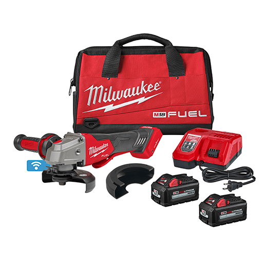 Milwaukee 2882-22, M18 FUEL 4-1/2″ / 5″ Braking Grinder Kit with ONE-KEY & Paddle Switch