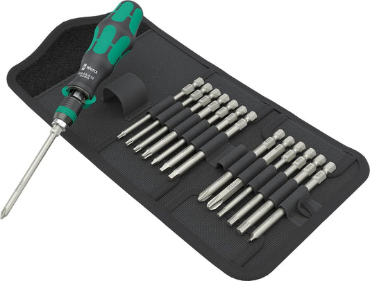 Wera 05051066001, Kraftform Kompakt 838 RA-R M Imperial Set 1, 15 pieces