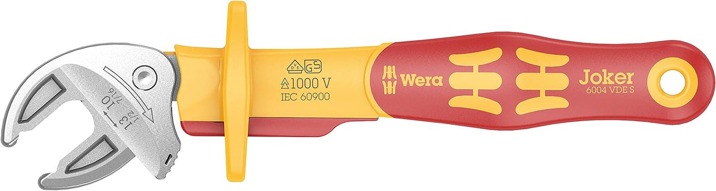 Wera 05020151001, 6004 Joker 10-13 mm Insulated Self Setting Spanner Wrench