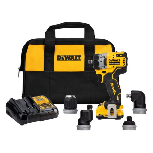 DEWALT DCD803F1, 12V MAX Brushless Multi-Head Drill/Driver Kit