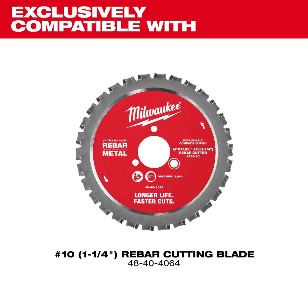 Milwaukee 3675-20, M18 FUEL #10 (1-1/4") REBAR CUTTER
