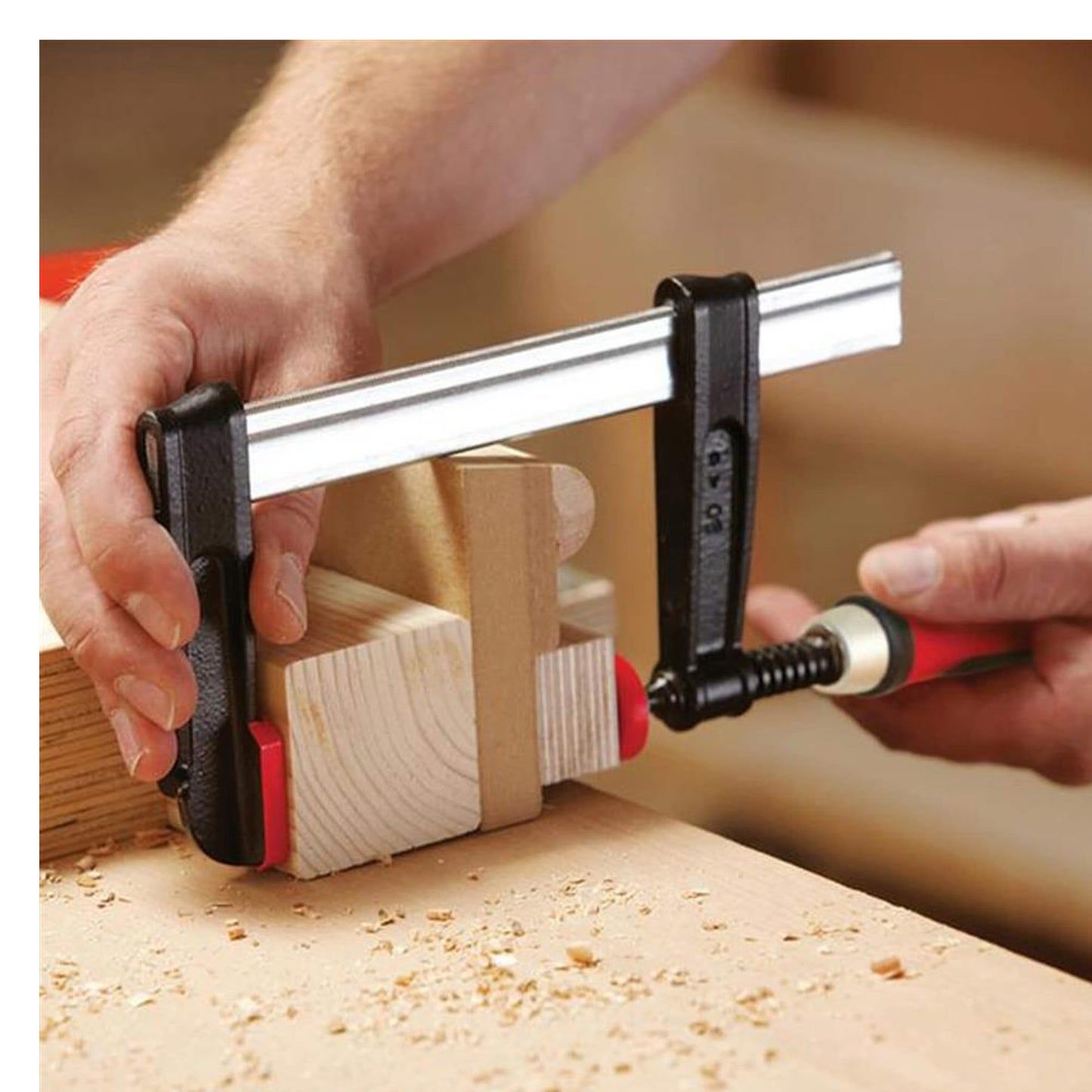 BESSEY TG5.5IN Clamp Woodworking F-Style 2K Handle Replaceable Pads