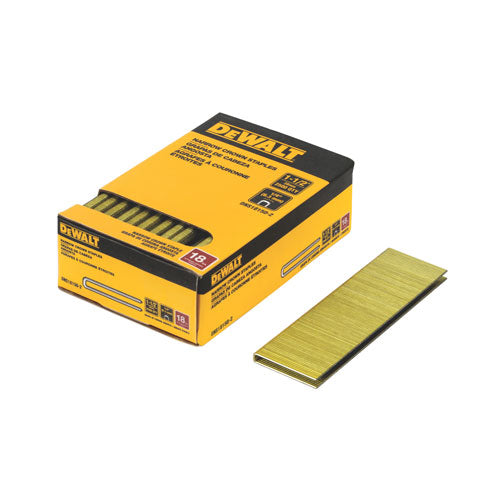 DEWALT DNS18150-2, 18 Gauge 1/4'' Crown 1-1/2'' Staples 2,500 Quantity