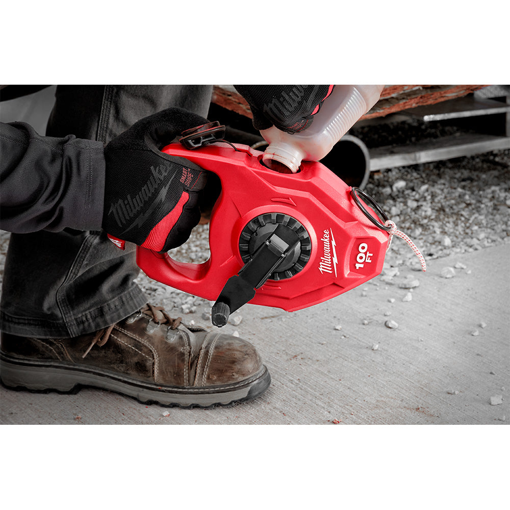 Milwaukee 48-22-3910, 100' Extra Bold Large Capacity Chalk Reel