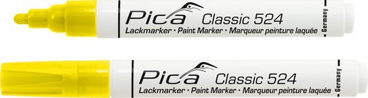 Pica 524/44, Paint-/Industry marker 2-4mm, Round tip, yellow