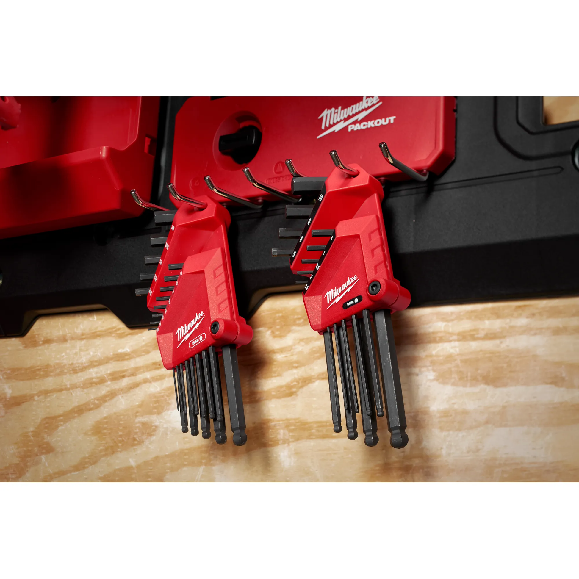 Milwaukee 48-22-2187, 22-Key Ball End L-Key Set - SAE/Metric