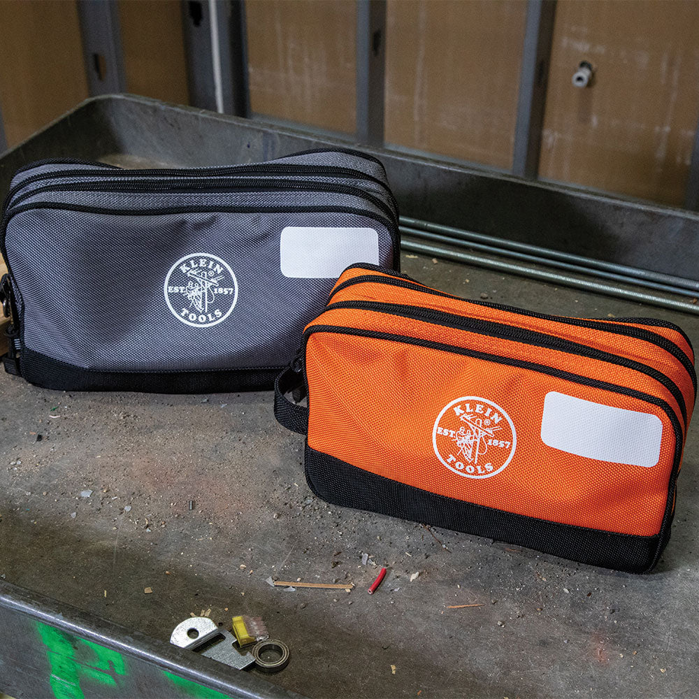 Klein Tools 55579, Double Zipper Tool Bag, 2-Pack