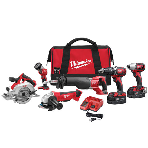 Milwaukee 2696-26, M18 Cordless 6-Tool Combo Kit