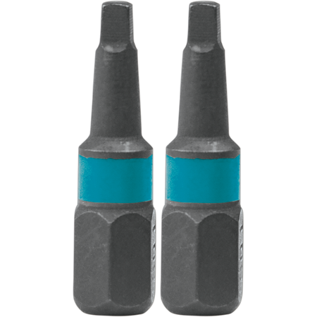 Makita A-96506,  ImpactX™ #1 Square Recess 1″ Insert Bit, 2/pk