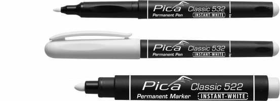 Pica 532/52, Permanent-Pen INSTANT WHITE, 1-2mm