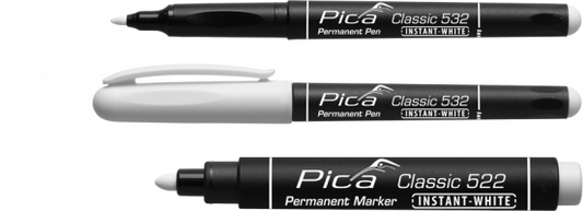 Pica 532/52, Permanent-Pen INSTANT WHITE, 1-2mm