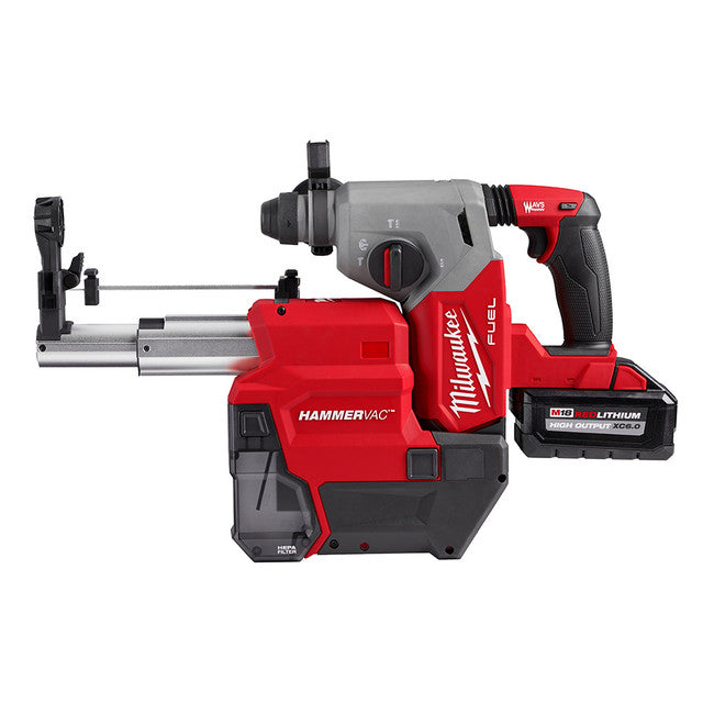 Milwaukee 2912-22DE, M18 FUEL Brushless 1" SDS Plus Rotary Hammer Dust Extractor Kit