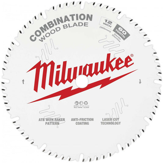 Milwaukee 48-40-1222, 12" 60T Combination Circular Saw Blade