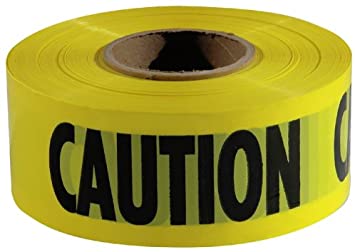 Empire 77-1001, 1000' Premium Yellow Barricade Tape 2.5mil ("Caution")