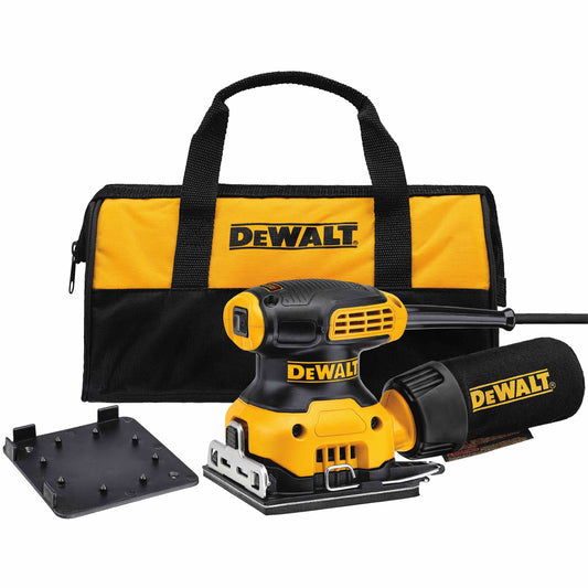 DEWALT DWE6411K, 1/4 Sheet Palm Grip Sander Kit