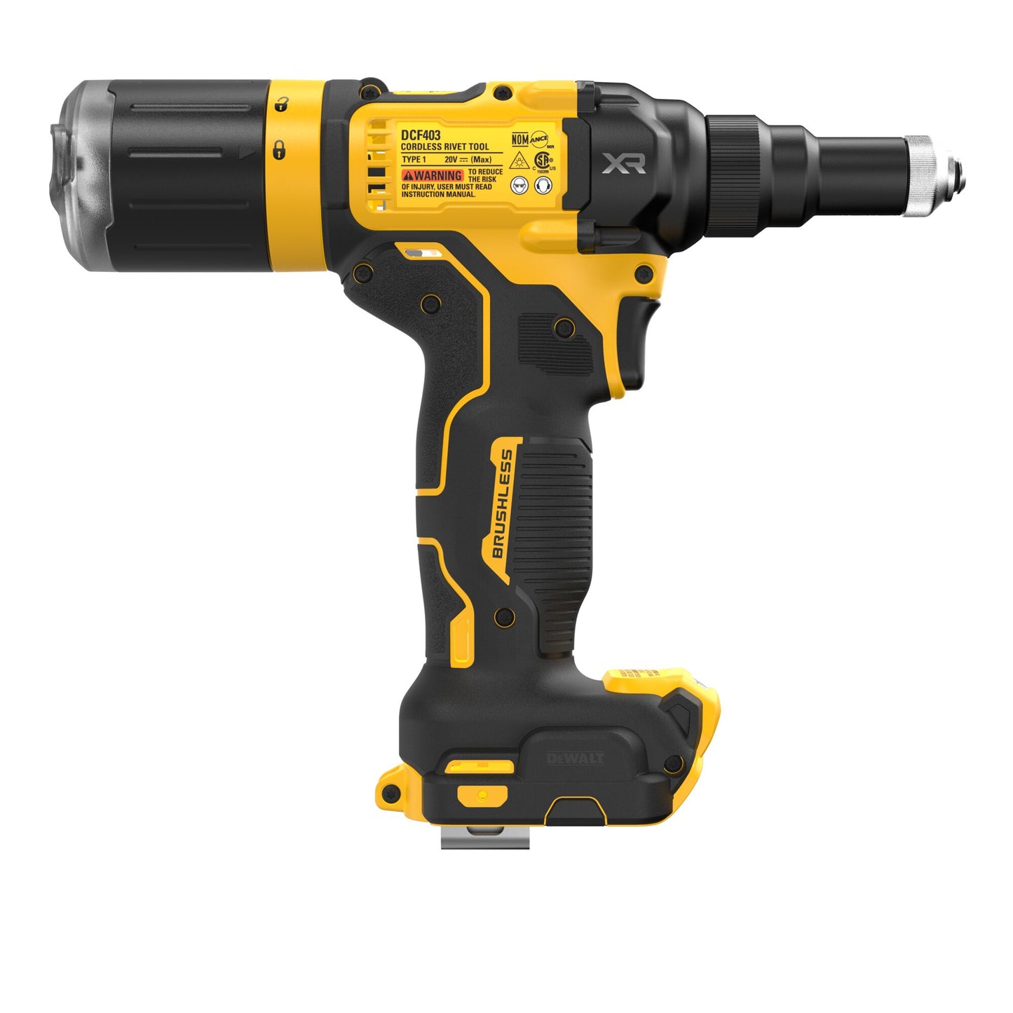 DEWALT DCF403B, 20V MAX* XR® Brushless Cordless 3/16" Rivet Tool (Tool Only)