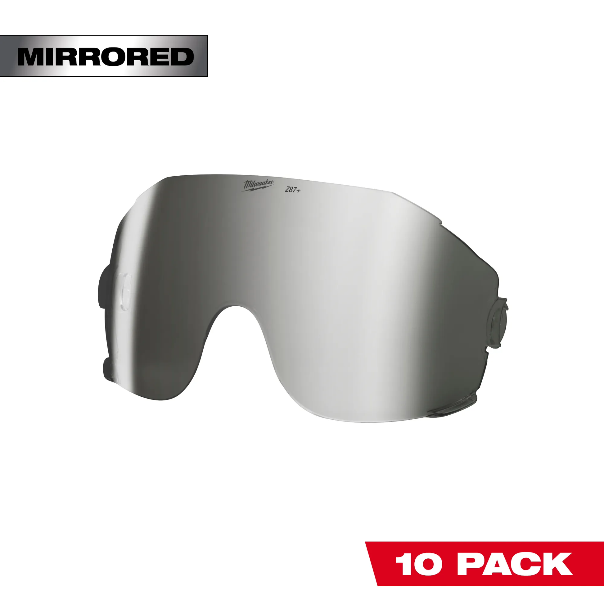 Milwaukee 48-73-1462, 10pk Mirrored Eye Visor Replacement Lenses