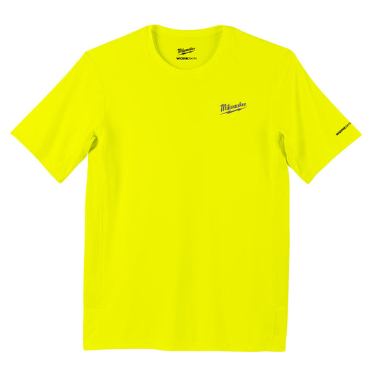 Milwaukee 414HV-M, WORKSKIN LIGHT SS SHIRT - HI-VIS Medium