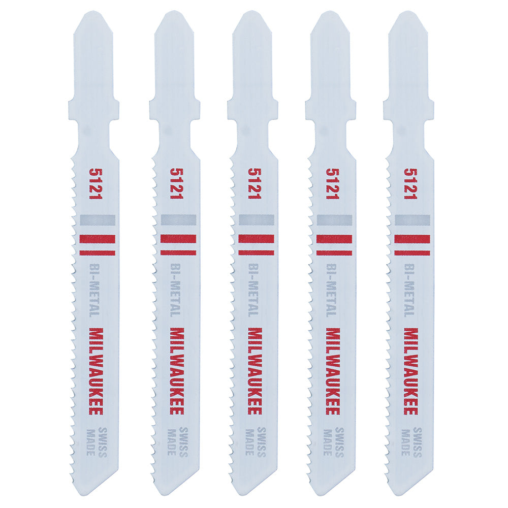 Milwaukee 48-42-5121, 3" 18 TPI Bi-Metal Jig Saw Blade (5/pkg)