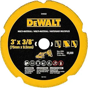 DEWALT DW8530, 3" Diamond Multi-Material Blade