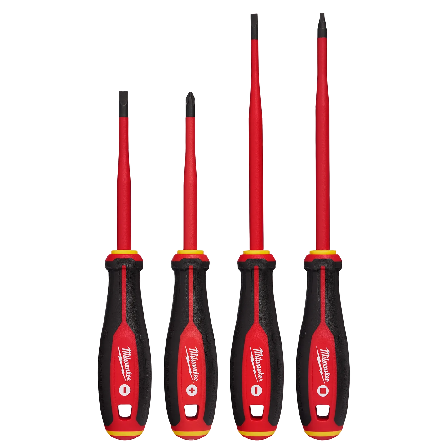 Milwaukee 48-22-2219, 4pc 1000V Insulated Slim Tip Screwdriver Set