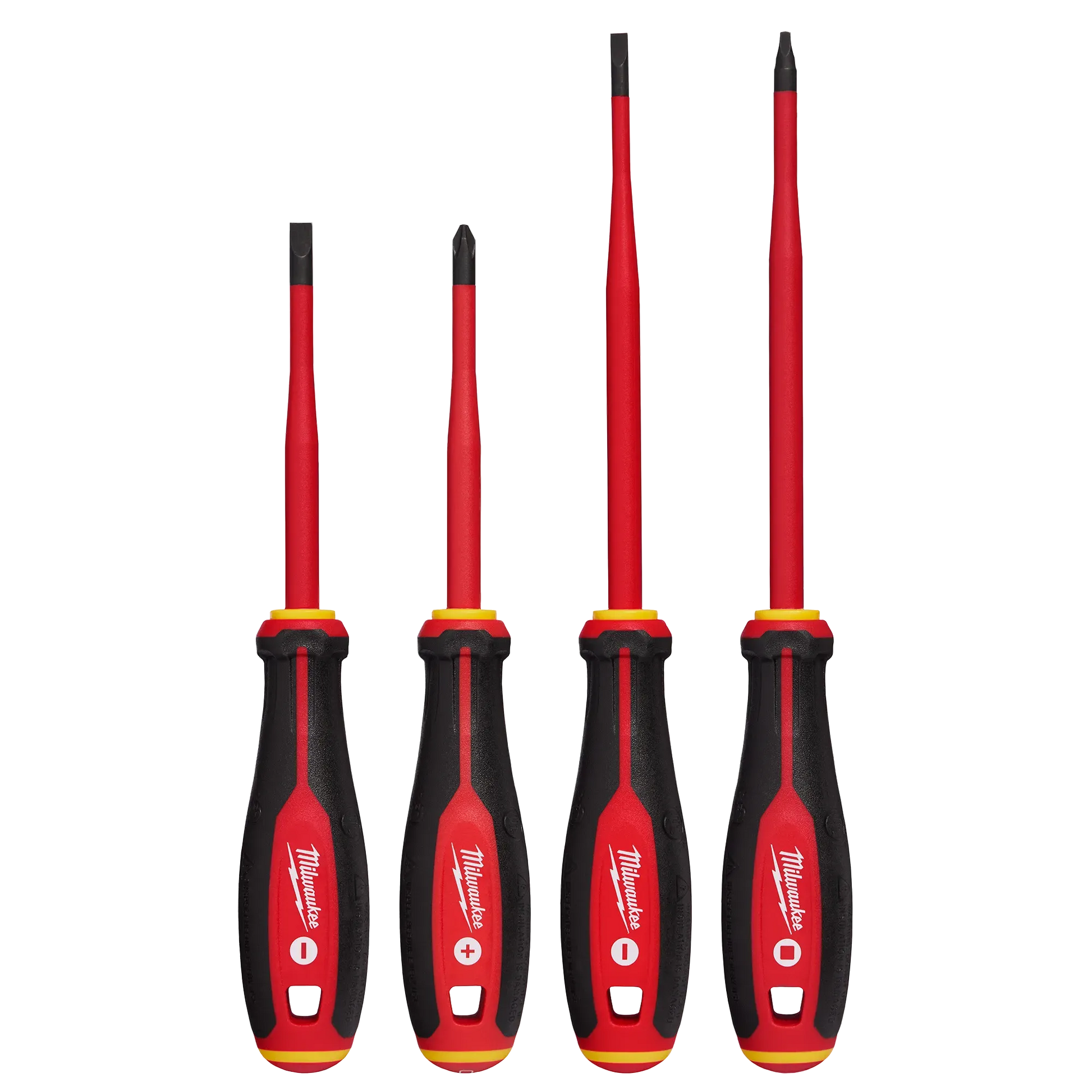 Milwaukee 48-22-2219, 4pc 1000V Insulated Slim Tip Screwdriver Set
