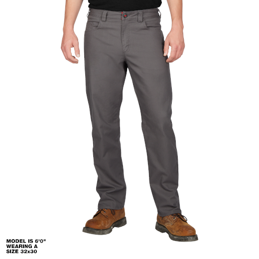 Milwaukee 701G Men's Heavy Duty Flex Work Pants with 6 Pockets - Gray