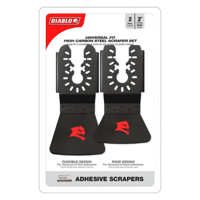 Diablo DOUSCRP2, Universal Fit High Carbon Steel Oscillating Scraper Set for Adhesive Removal