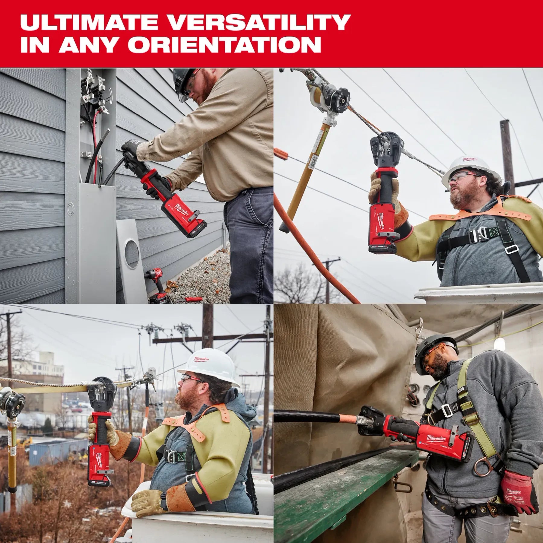 Milwaukee 2876-22, M18™ FORCE LOGIC™ 11T Dieless Latched Linear Utility Crimper