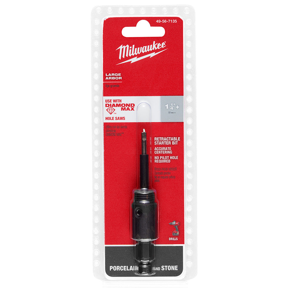 Milwaukee 49-56-7135, Retractable Starter Bit with Large Arbor