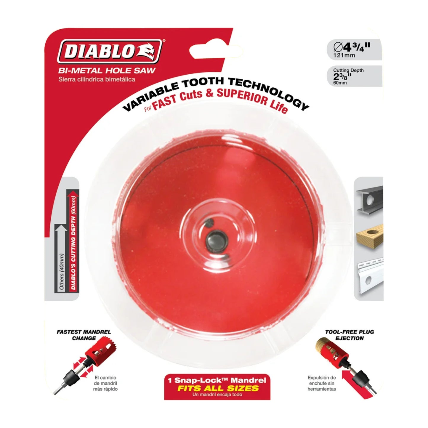 Diablo DHS4500, 4-1/2" BiM Hole Saw