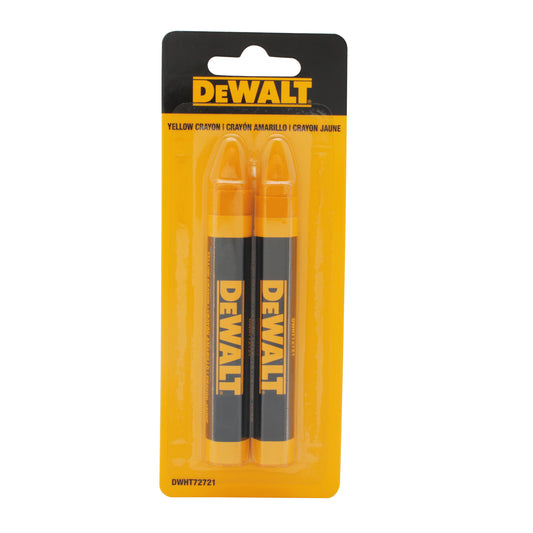 DEWALT DWHT72721, Yellow Lumber Marking Crayon (2/pkg)