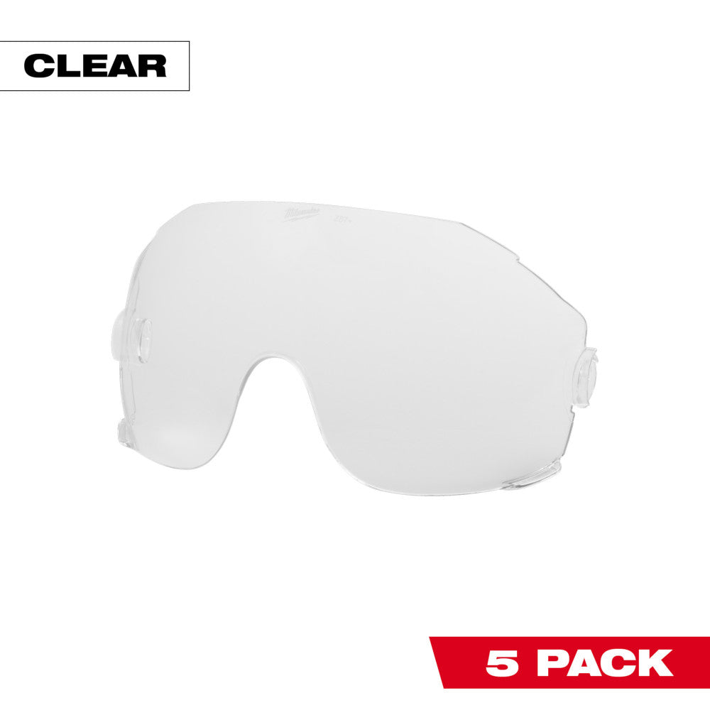 Milwaukee 48-73-1450, 5pk Clear Eye Visor Replacement Lenses