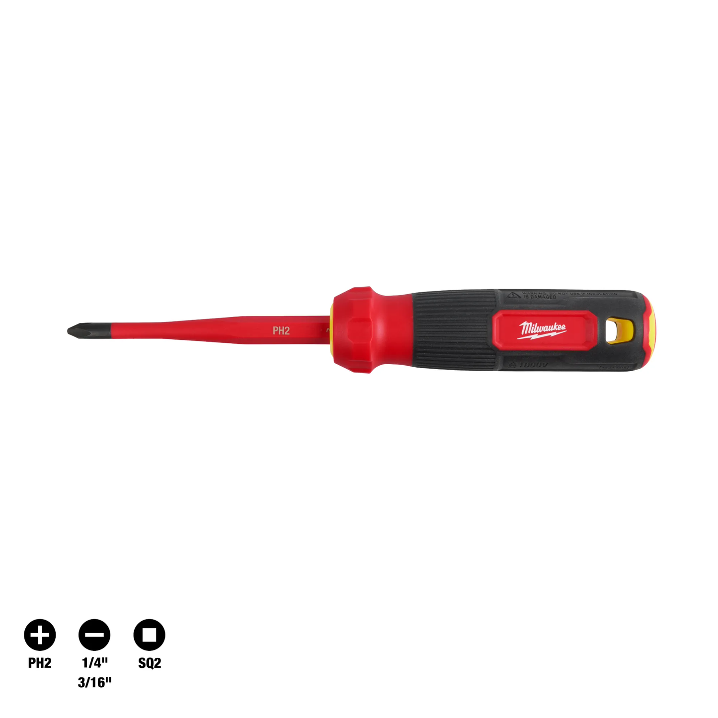 Milwaukee 48-22-2216, 4-in-1 1000V Insulated Slim Tip Multi-Bit Screwdriver