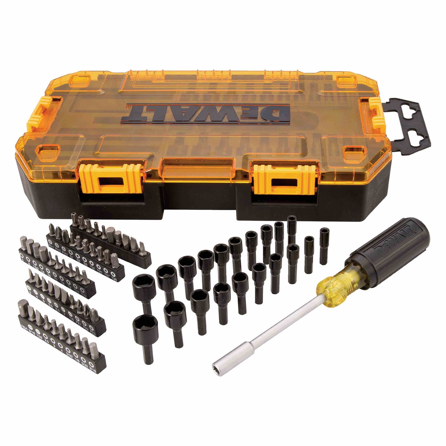 DEWALT DWMT73808, 70 pc 1/4'' Multi-Bit & Nut Driver Set