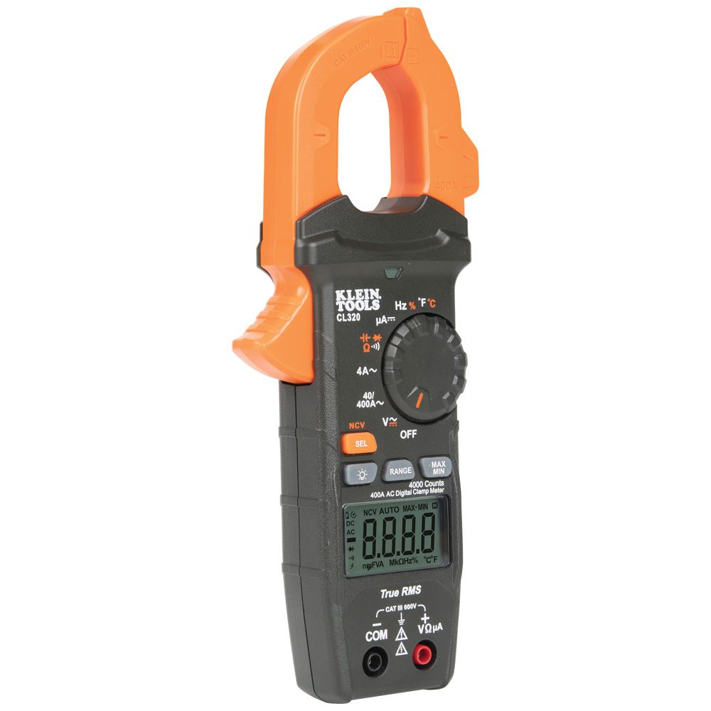 Klein Tools CL320, HVAC Digital Clamp Meter, AC Auto-Ranging 400 Amp