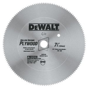 DEWALT DW3526, 7-1/4'' 140T HG Plywood Blade (Bulk)